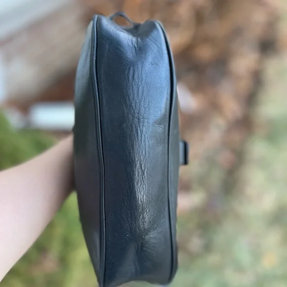 Coach Hampton Black Leather Shoulder Bag ๐ค Y2K - Picture 6 of 16